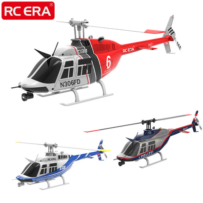 C138 BELL 206 Jet Ranger 6-Axis Gyro Stabilized Altitude Hold 4Ch RC Helicopter Aircraft Hobby for Adults -RTF