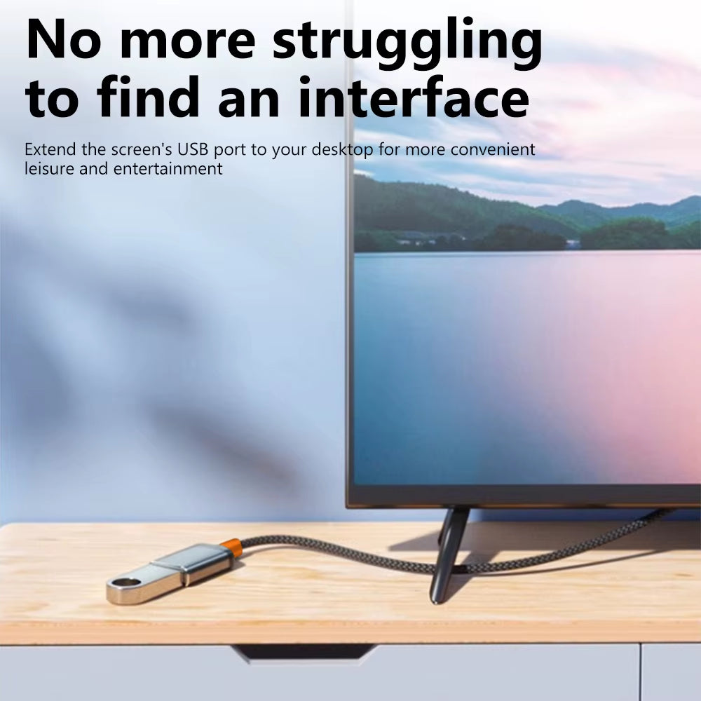 6A USB 3.0/2.0 USB Extension Cable for Smart Laptop PC TV Xbox One SSD USB Extension Cable Extender Cord Mini Fast Speed Cable