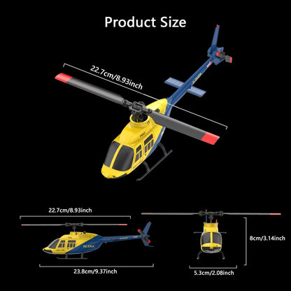 A60 4CH RC Helicopter 1/42 RC EAR RTF 2.4G Remote Control Helicopter Optical Flow Localization Altitude Hold Aircraft Model