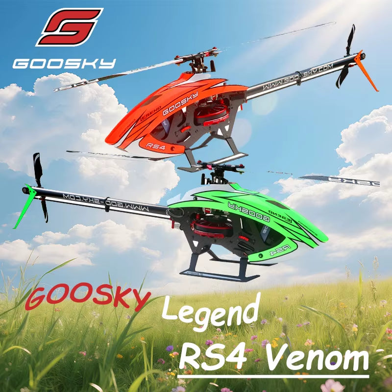 Rc Helicopter Remote Control Aircraft Airplane Men Children Toy Radio Flying Wireless Professional Goosky RS4 Venom Combo KIT