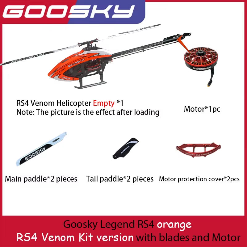 Rc Helicopter Remote Control Aircraft Airplane Men Children Toy Radio Flying Wireless Professional Goosky RS4 Venom Combo KIT