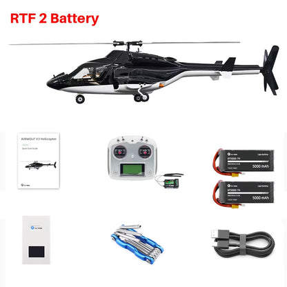 Airwolf V3 Scale Helicopter H2 ACE Flight Control 450 Class Gps Airwolf 6CH Fw450 Airwolf Rc Helicopter One Click Return
