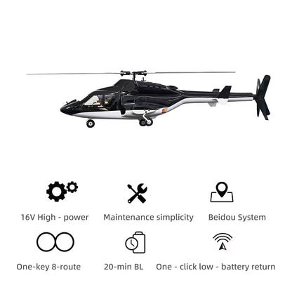 Airwolf V3 Scale Helicopter H2 ACE Flight Control 450 Class Gps Airwolf 6CH Fw450 Airwolf Rc Helicopter One Click Return