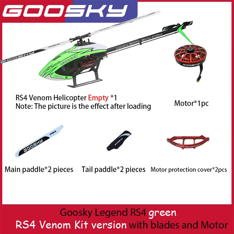 Rc Helicopter Remote Control Aircraft Airplane Men Children Toy Radio Flying Wireless Professional Goosky RS4 Venom Combo KIT